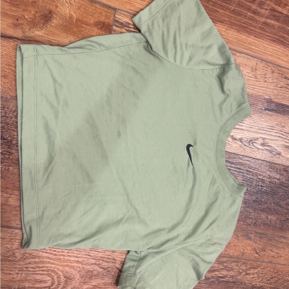 Nike Olive Green Tee with White Swoosh
